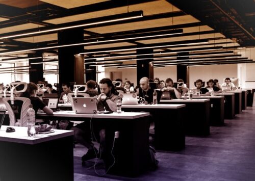 Young People Working on Their Computers