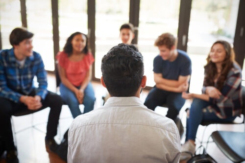 Group sitting in a circle