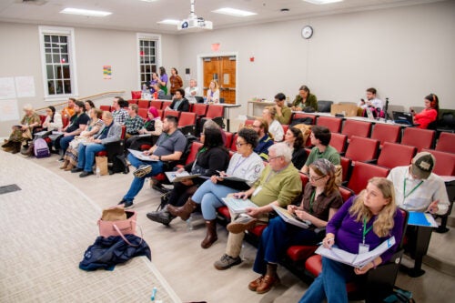 Image of people attending a Citizen Assembly