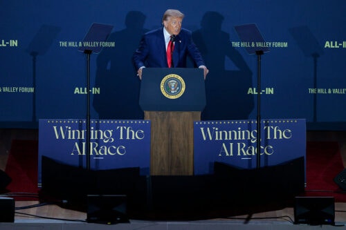 Trump speaks about AI literacy