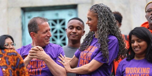 NYC Comptroller candidate Brad Lander and NYC Mayoral candidate Maya Wiley.