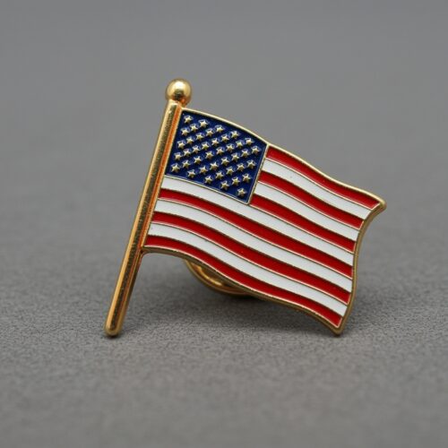 American flag lapel pin